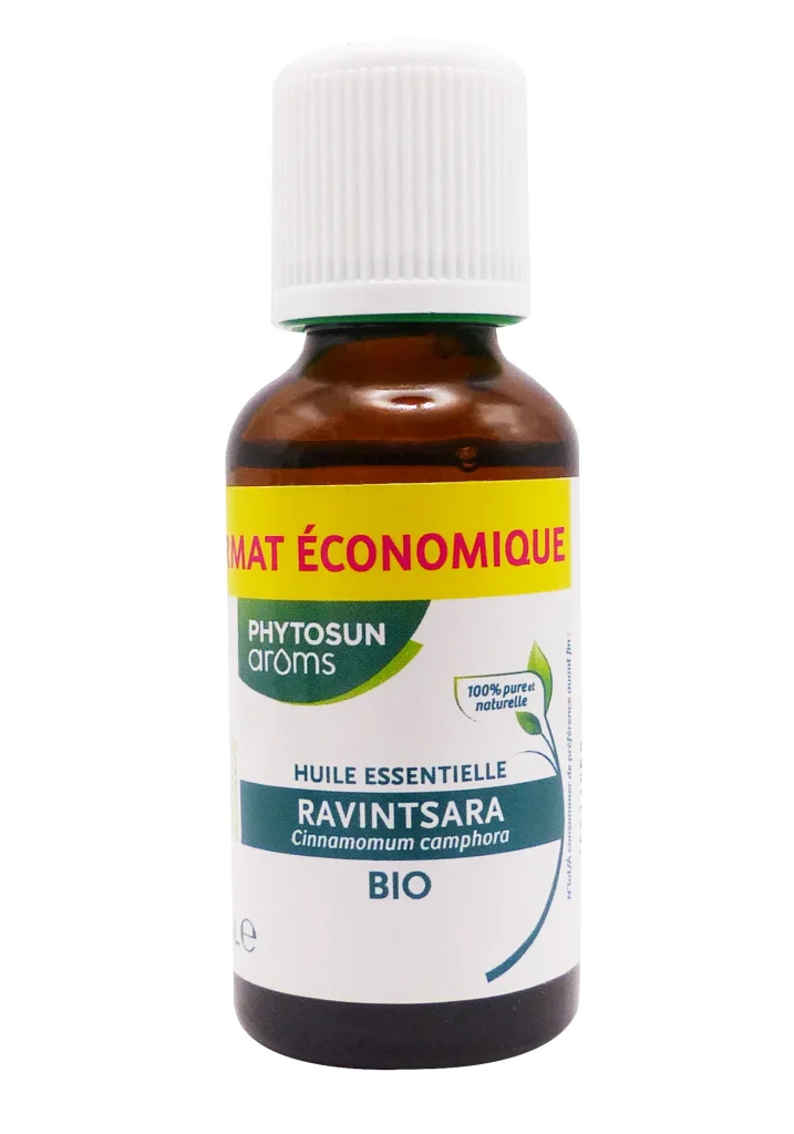 PHYTOSUN ARÔMS HUILE ESSENTIELLE RAVINTSARA BIO FORMAT ECONOMIQUE 30ML 3 phytosun aroms huile essentielle ravintsara bio format eco