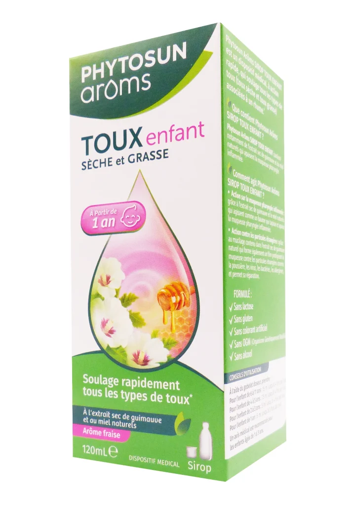 PHYTOSUN ARÔMS SIROP TOUX ENFANTS 120ML 2 phytosun aroms toux enfant