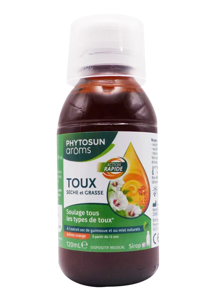 PHYTOSUN ARÔMS SIROP TOUX ADULTE 120ML 4 phytosun aroms toux seche