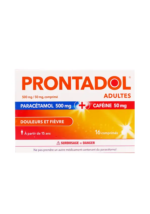 Prontadoladultes paracétamol caféine 16 comprimés