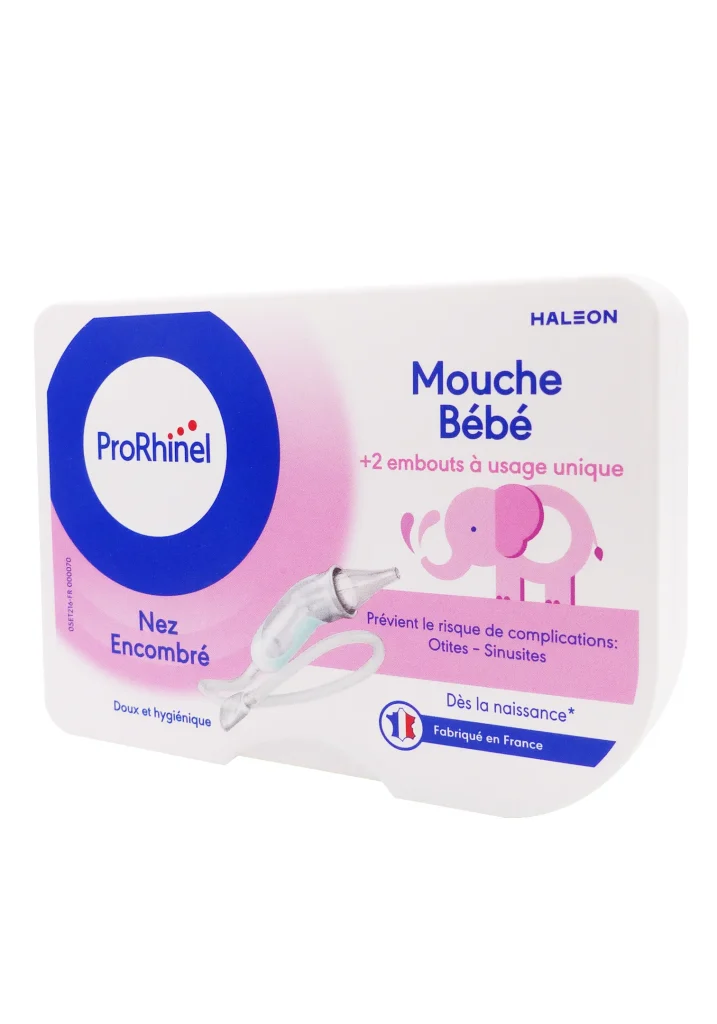 PRORHINEL MOUCHE-BEBE + 2 EMBOUTS SOUPLES 2 prorhinel nez encombre