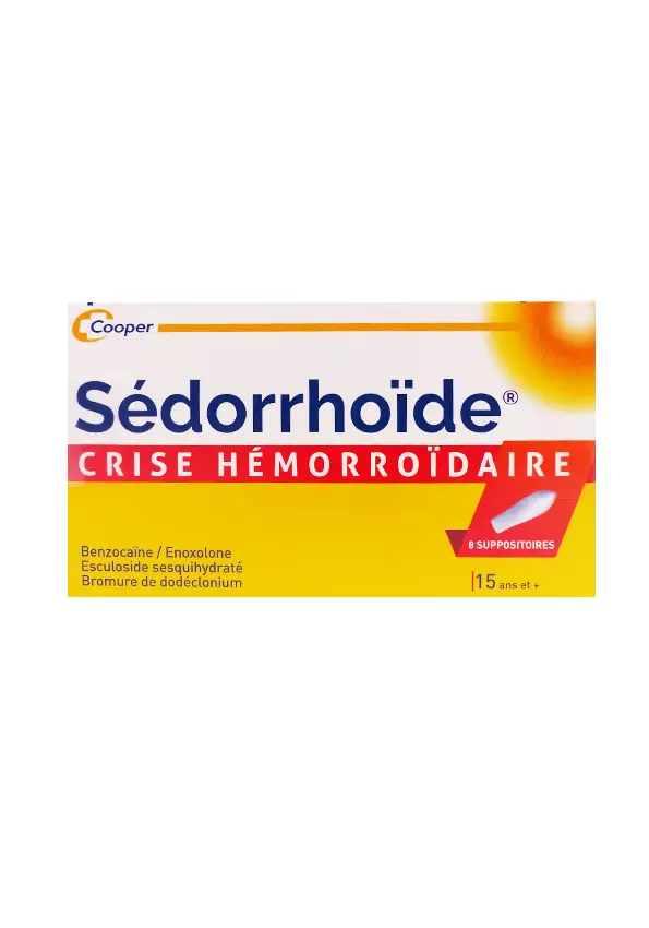 sédorrhoide crise hémorroidaire 8 suppositoires