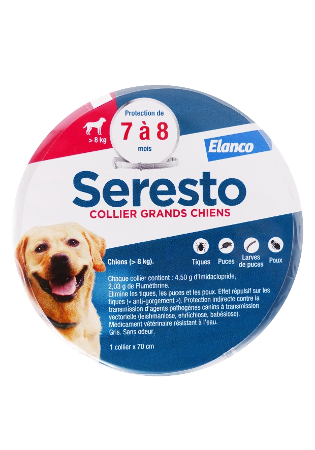 seresto grands chiens sup 8 kg