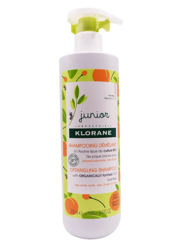 shampooing démélant peche flacon pompe 500 ml