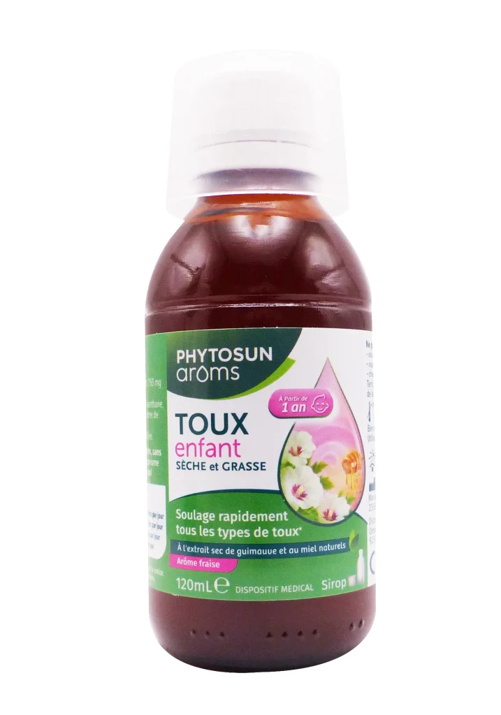 PHYTOSUN ARÔMS SIROP TOUX ENFANTS 120ML 4 sirop toux enfant