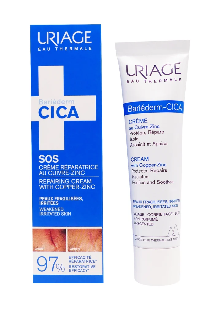 URIAGE BARIEDERM-CICA CREME CUIVRE-ZINC 40ML 2 sos creme reparatrice bariederm cica uriage