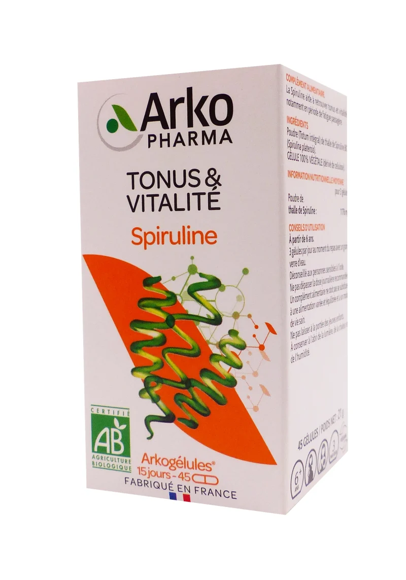 spiruline 45 gélules