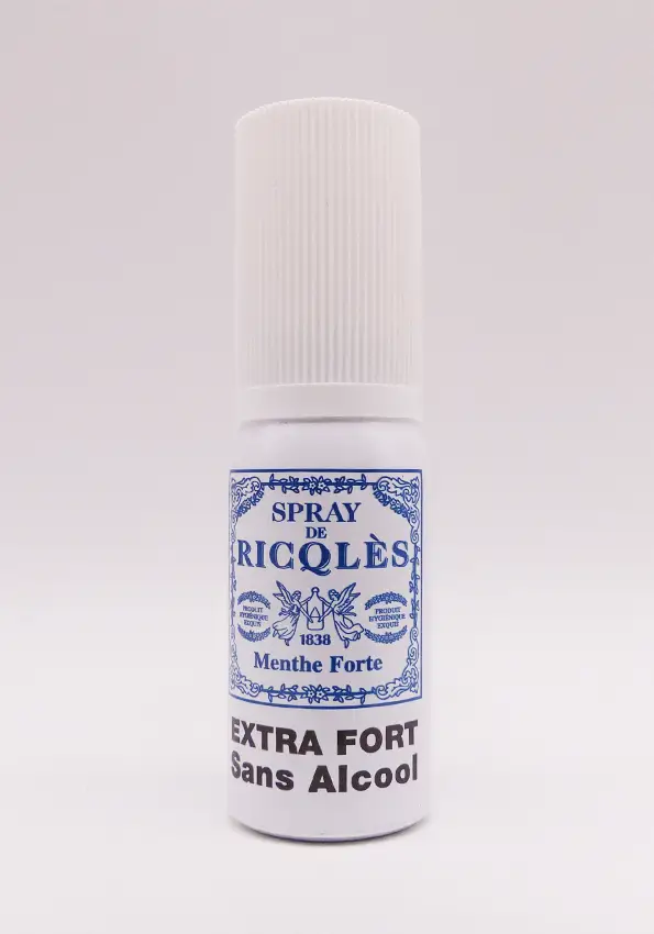 ricqles spray menthe forte sans alcool