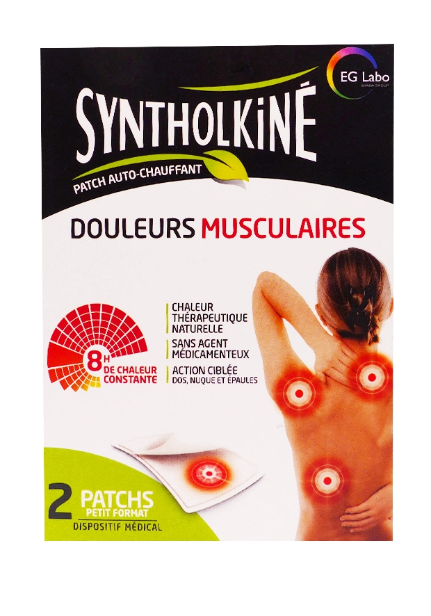SYNTHOLKINE PATCHS CHAUFFANTS PETIT FORMAT X2 9 syntholkiné 2 patch musculaires