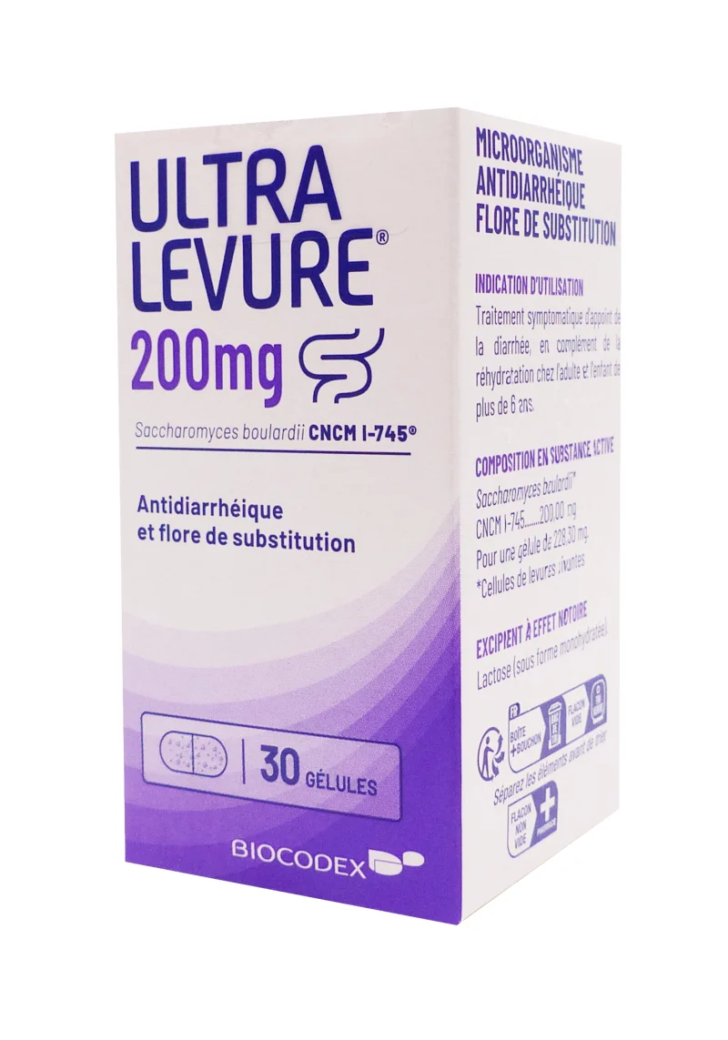 ultra levure 200 mg 30 g