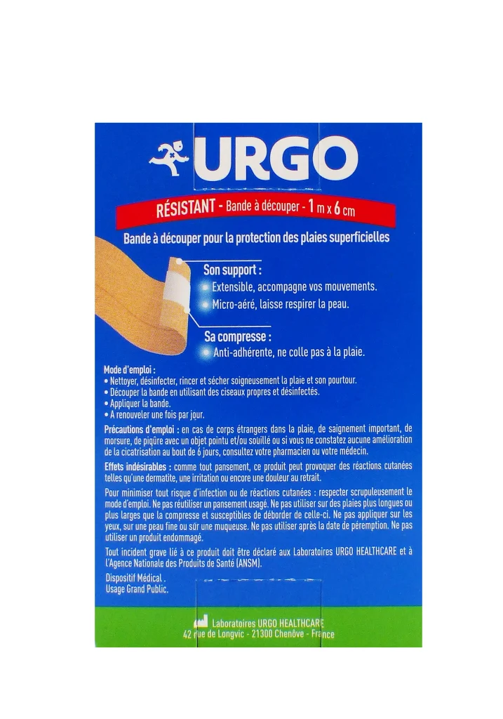 urgo bande a decouper 1x6cm