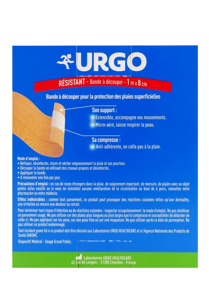 urgo bande resistante dos