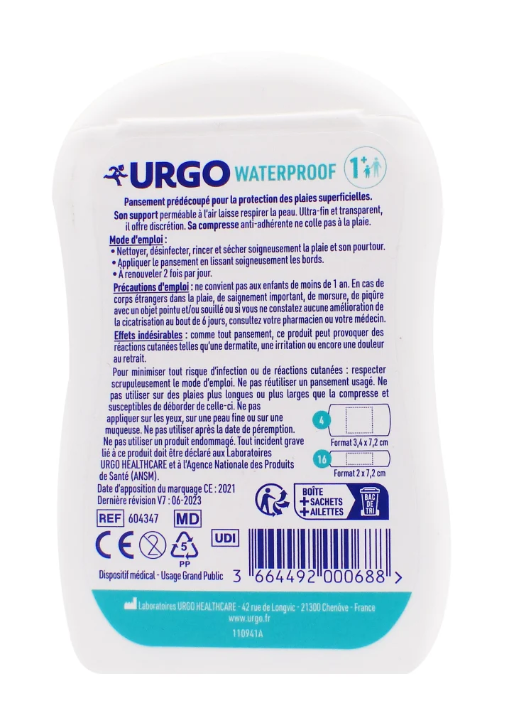 urgo waterproof dos