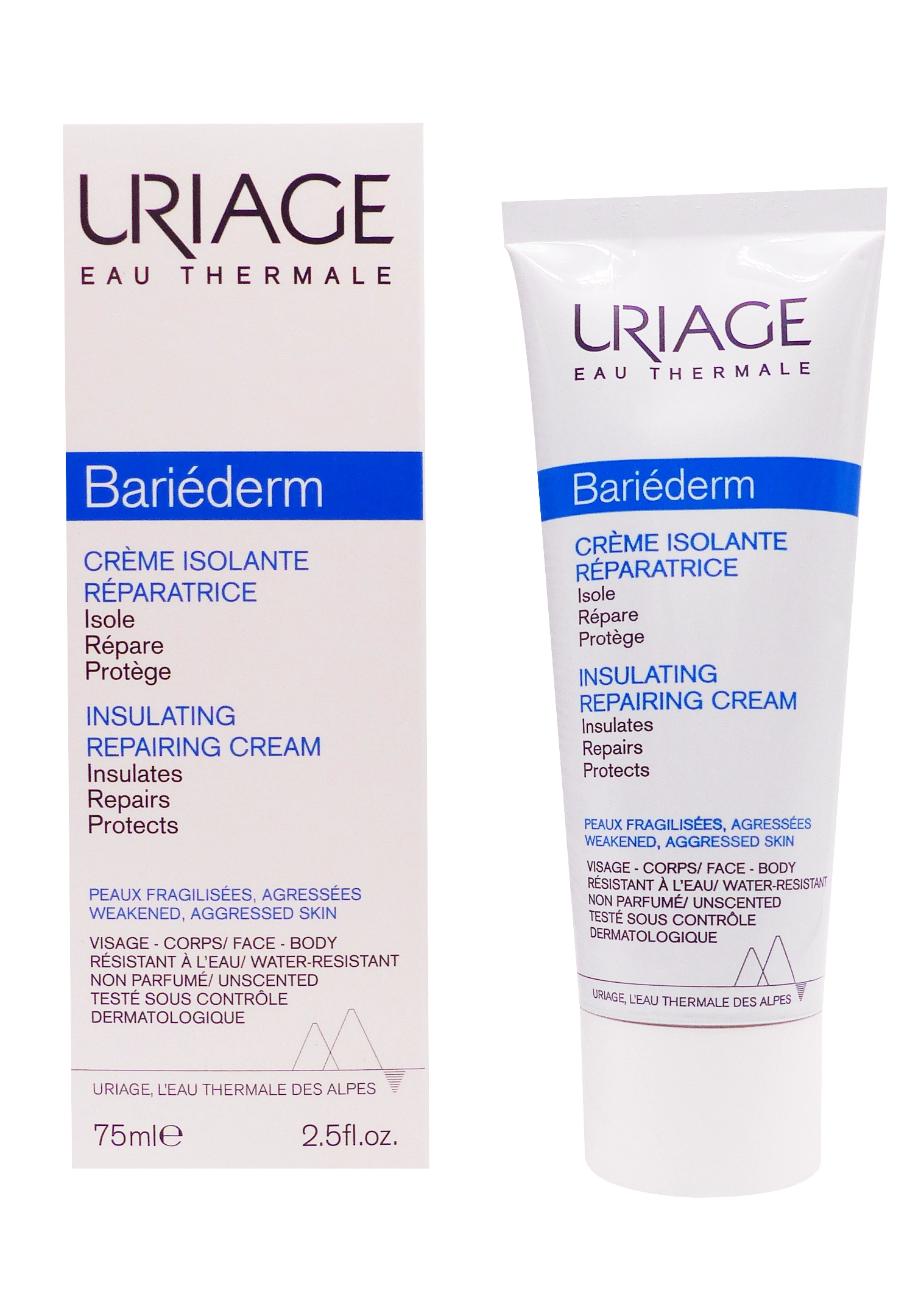URIAGE BARIEDERM CREME ISOLANTE 75ML 1 uriage bariéderm creme isolante réparatrice 75 ml