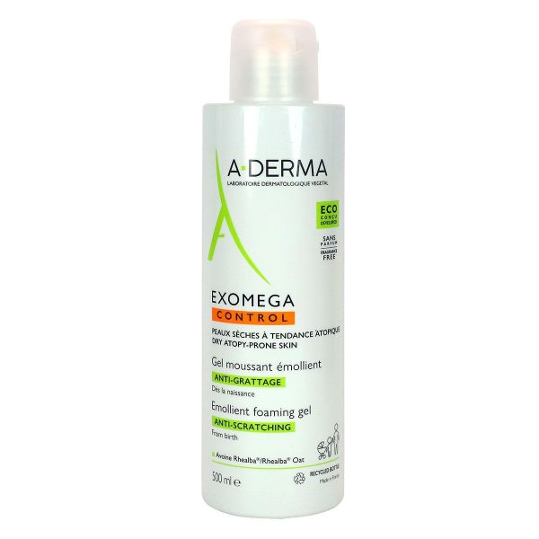 A-DERMA EXOMEGA CONTROL GEL MOUSSANT EMOLLIEN 500ML