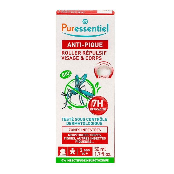 PURESSENTIEL ANTI-PIQUE ROLLER REPULSIF VISAGE & CORPS BIO