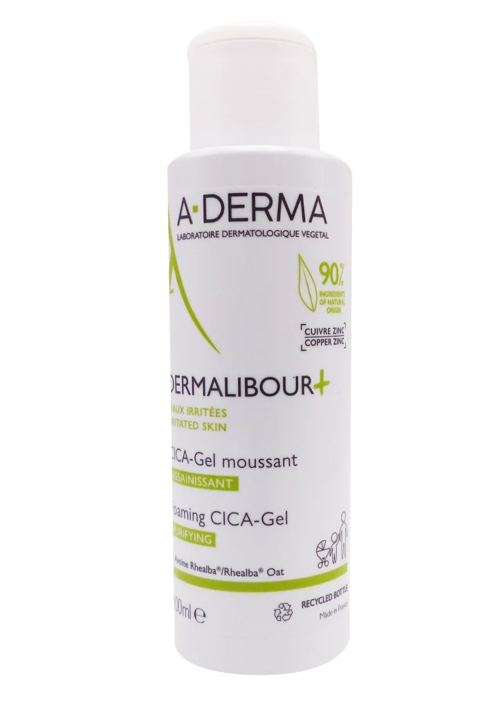 A-DERMA DERMALIBOUR+ CICA-GEL MOUSSANT ASSAINISSANT 100ML 2 aderma dermalibour100ml