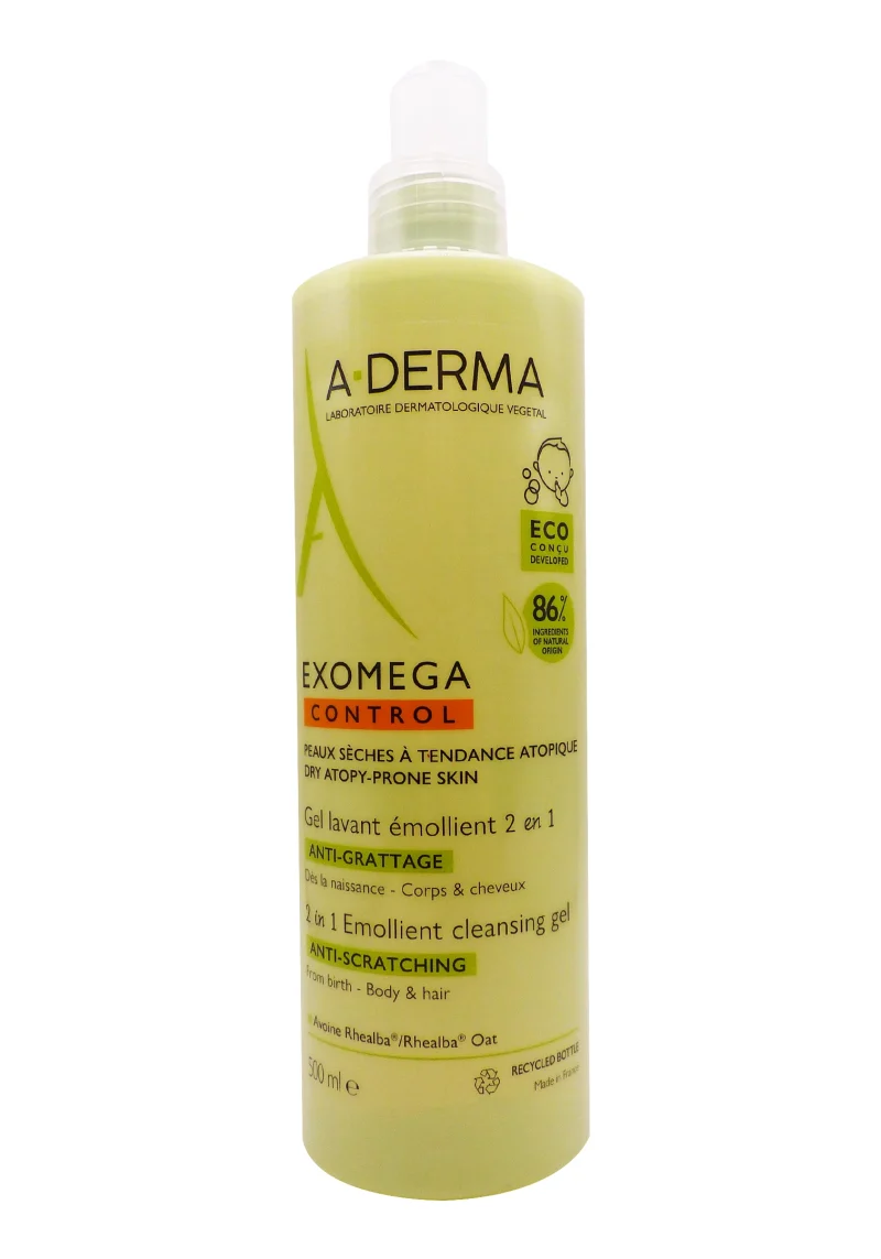 aderma exomega control gel lavant emolliant 500 ml
