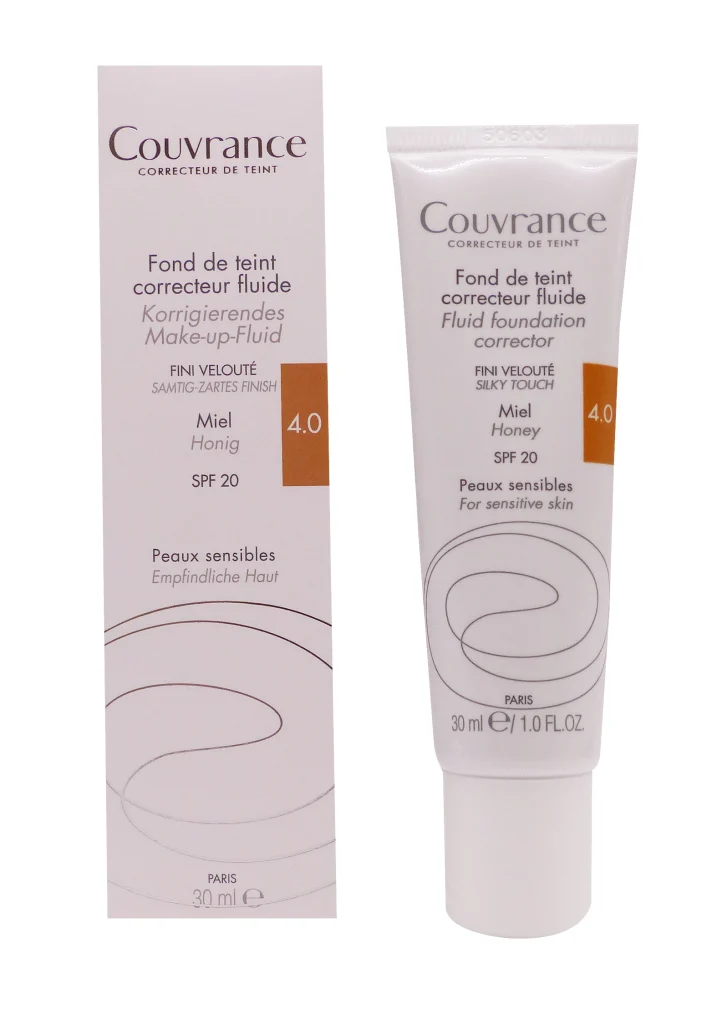 couvrance fond de teint fluide miel 4.0
