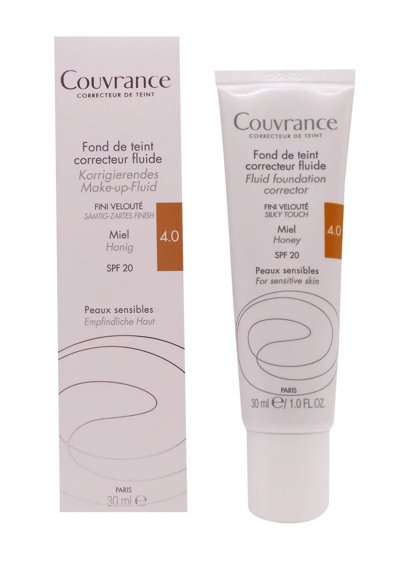couvrance fond de teint fluide miel 4.0