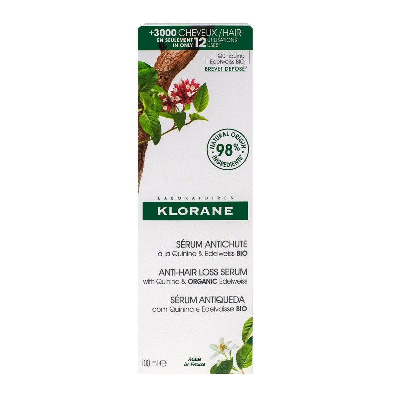 KLORANE SERUM ANTI-CHUTE DE CHEVEUX A LA QUININE & EDELWEISS 100ML