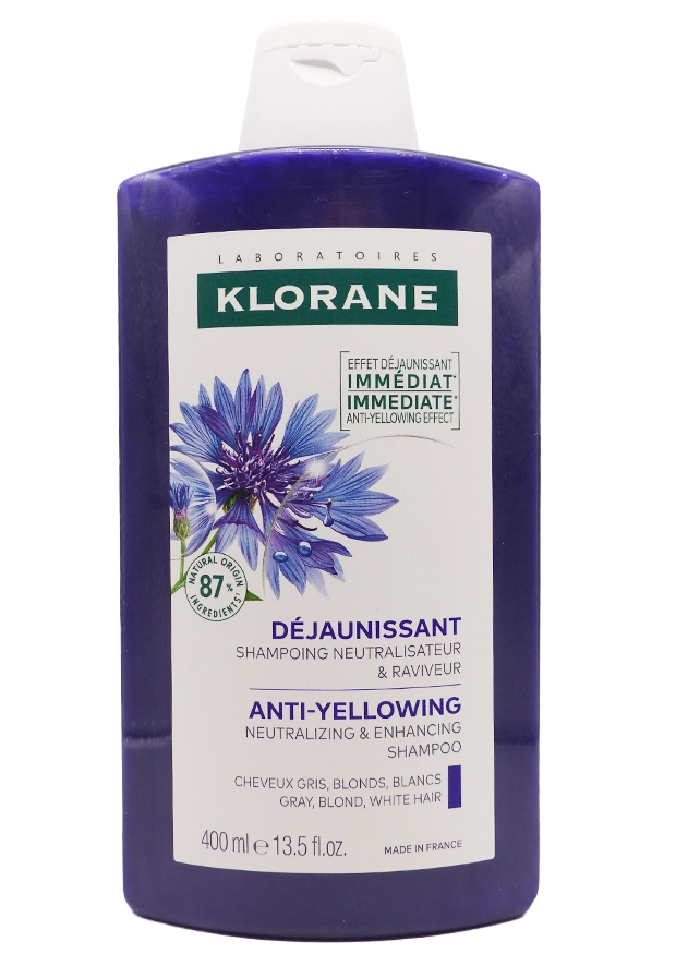 KLORANE SHAMPOOING DEJAUNISSANT A LA CENTAUREE 400ML 12 shampooing dejaunissant klorane