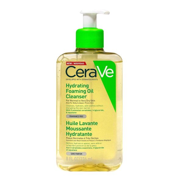 CERAVE HUILE LAVANTE MOUSSANTE HYDRATANTE 236ML