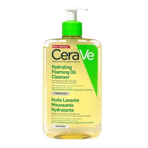 CERAVE HUILE LAVANTE MOUSSANTE HYDRATANTE 473ML