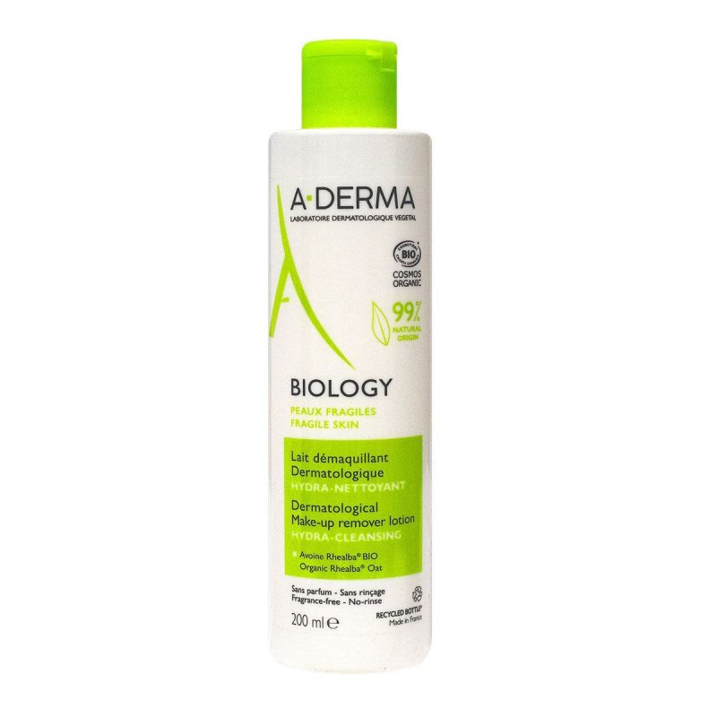 A-DERMA BIOLOGY LAIT DEMAQUILLANT DERMATOLOGIQUE 200ML