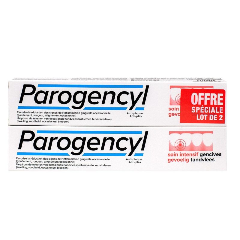 Parogencyl Soin intensif Gencives dentifrice 2x75ml