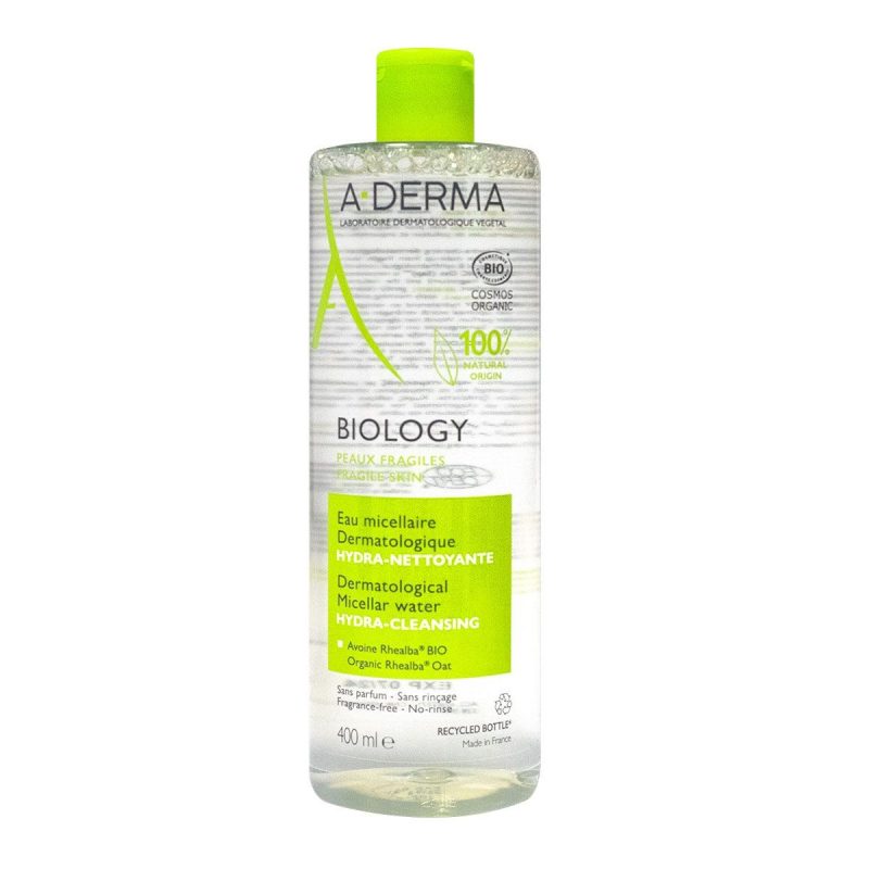 A-DERMA BIOLOGY EAU MICELLAIRE DERMATOLOGIQUE ULTRA-NETTOYANTE BIO 400ML