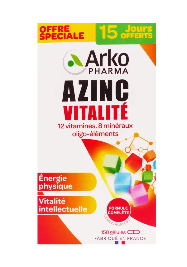 arkopharma azinc vitalité 150 gélules