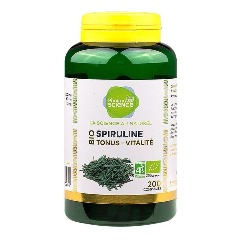 PHARMASCIENCE SPIRULINE BIO 200 COMPRIMES