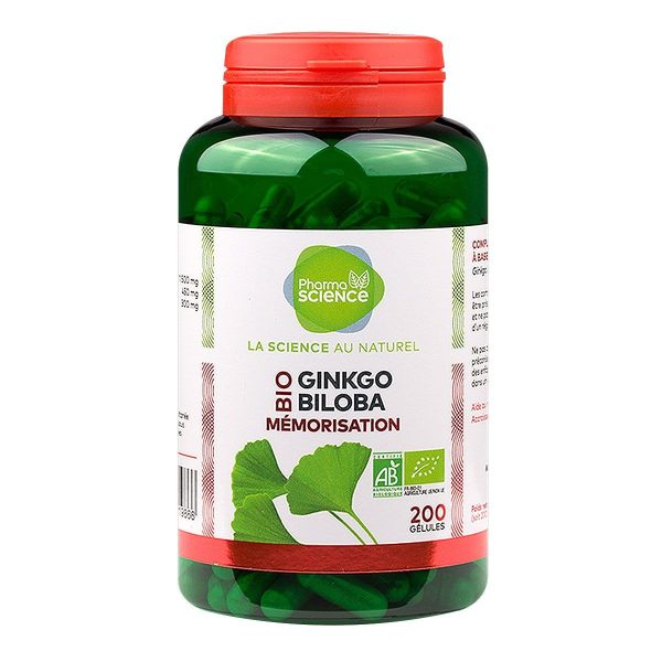 PHARMASCIENCE GINKO BILOBA BIO 200 GELULES