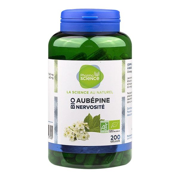 PHARMASCIENCE AUBEPINE BIO 200 GELULES