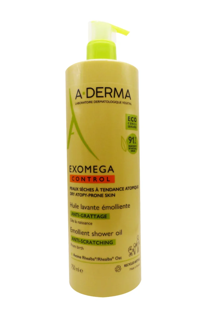 A-DERMA EXOMEGA CONTROL HUILE LAVANTE EMOLLIENTE 750ML 2 aderma exomega control huile lavante emolliente 750 ml