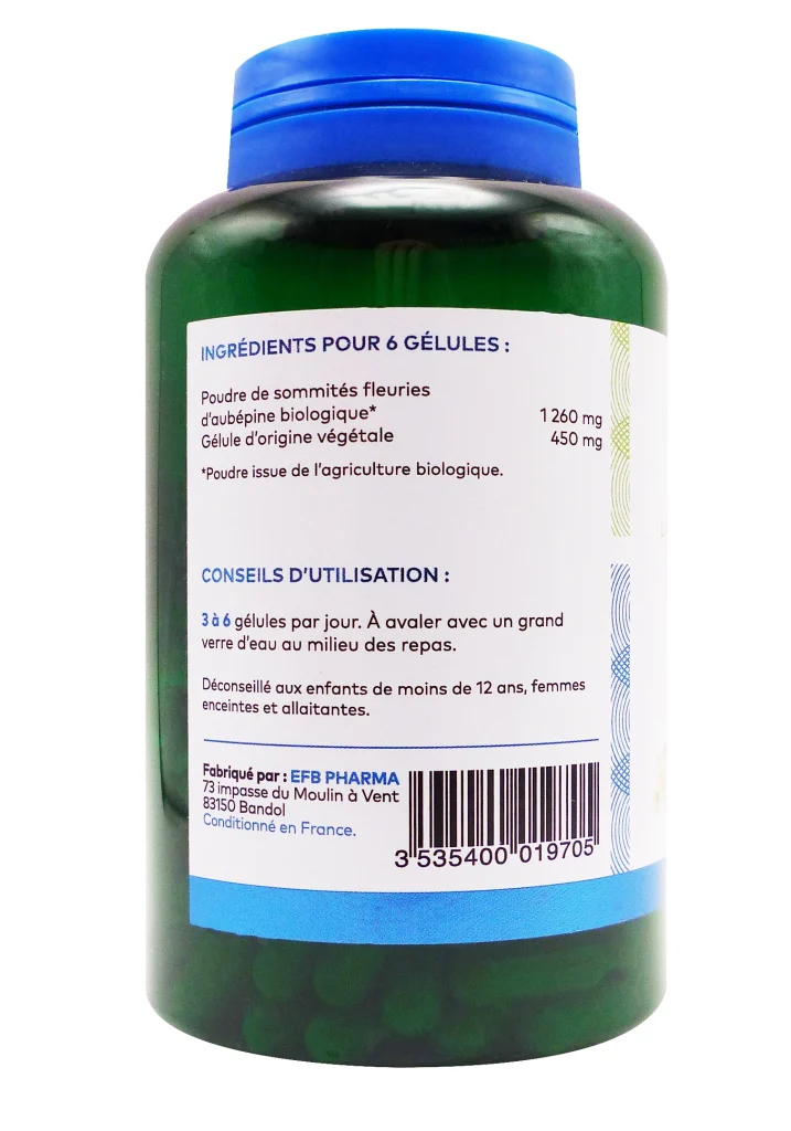 PHARMASCIENCE AUBEPINE BIO 200 GELULES 3 dos aubepine gelules pharmascience