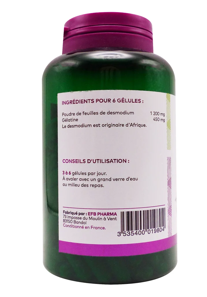 PHARMASCIENCE DESMODIUM 200 GELULES 3 dos desmodium pharmascience