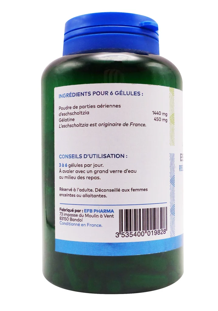 PHARMASCIENCE ESCHSCHOLTZIA 200 GELULES 3 dos eschscholtzia gelules pharmascience