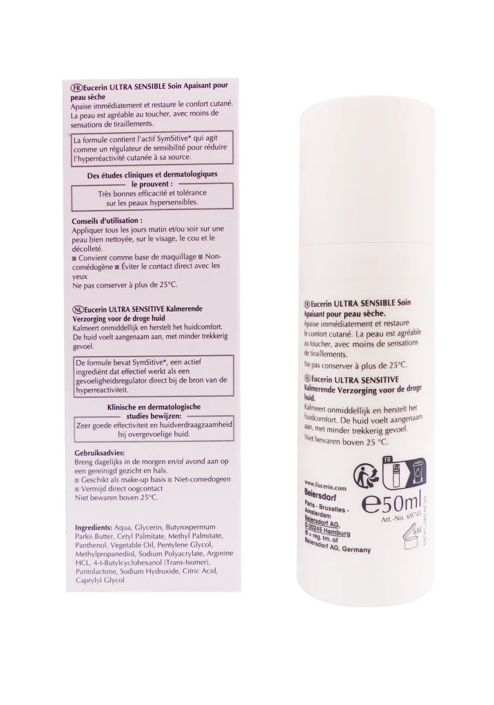 eucerin ultra sensible soin apaisant dos