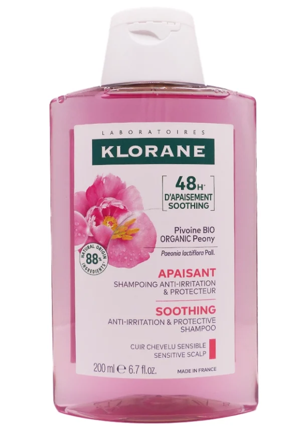 klorane shampooing appaisant pivoine 200 ml