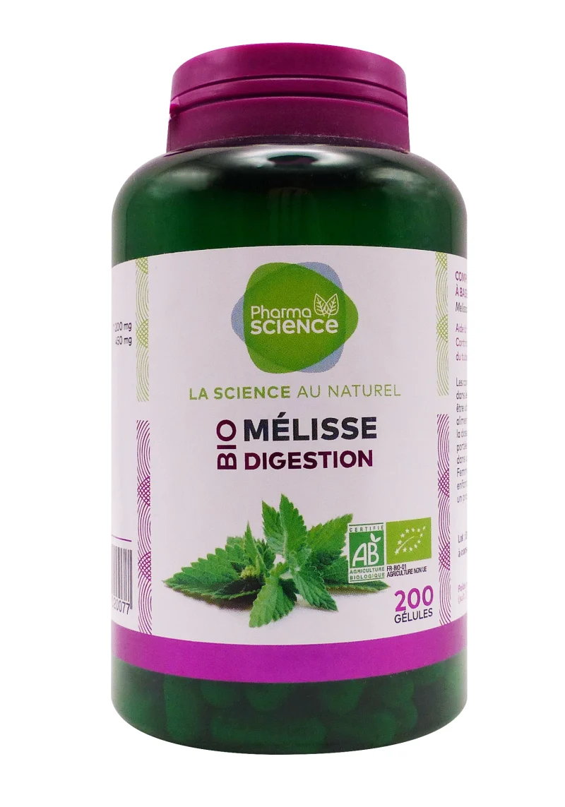 mélisse bio digestion 200 gélules