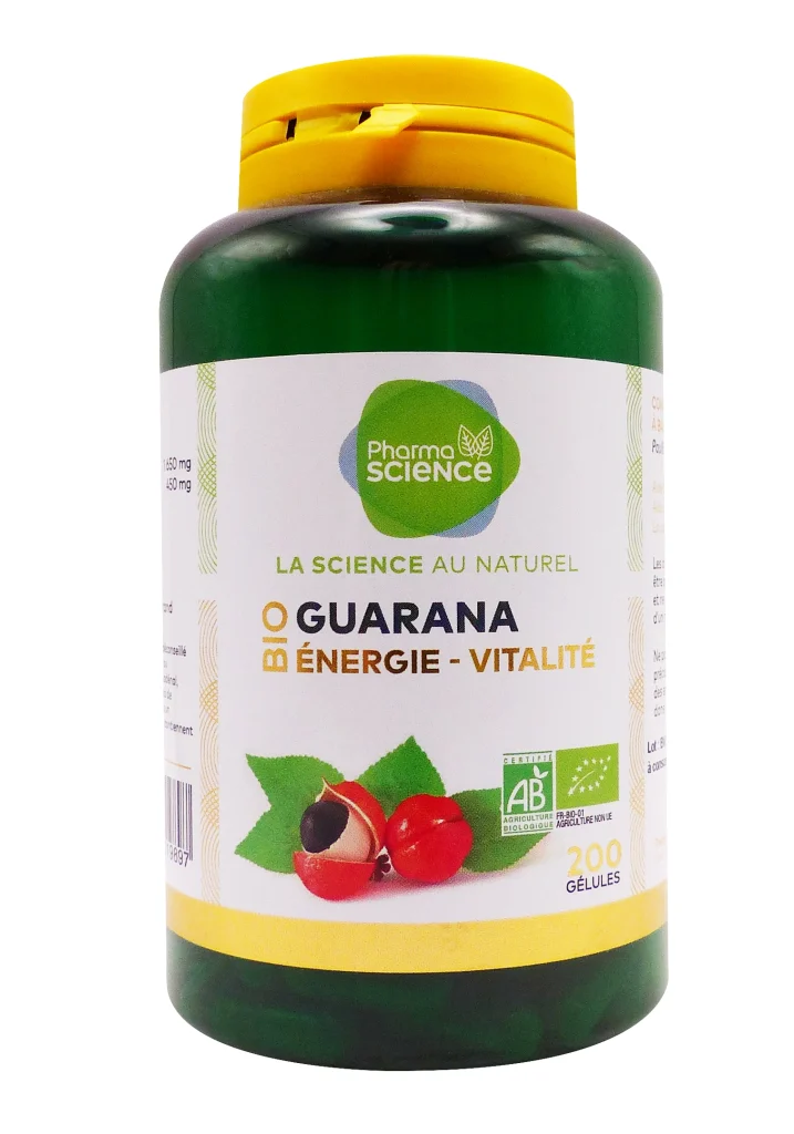 PHARMASCIENSE GUARANA BIO 200 GELULES 2 pharmascience bio guarana 200 gelules