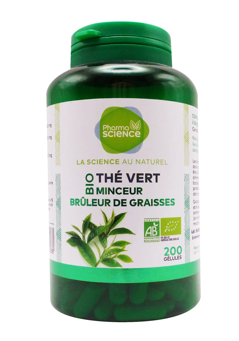 pharmascience bio thé vert minceur 200 gélules