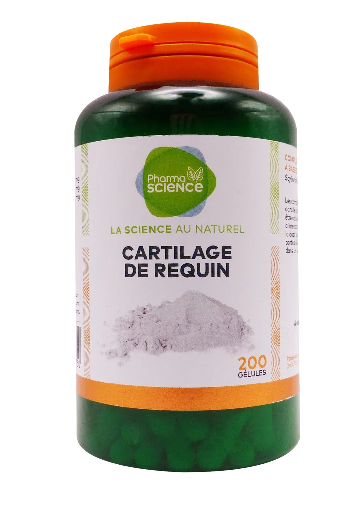 PHARMASCIENCE CARTILAGE REQUIN 200 GELULES 2 pharmascience cartilage requin 200 gelules