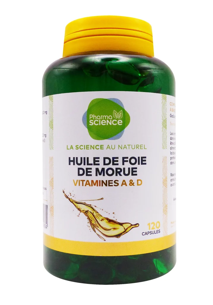 PHARMASCIENCE HUILE DE FOIE MORUE 120 CAPSULES 2 pharmascience huile de foie de morue 120 capsules