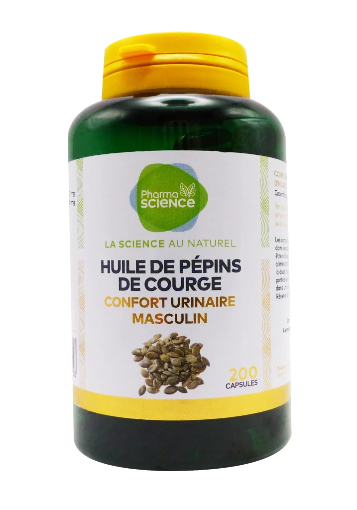 PHARMASCIENCE HUILE DE PEPIN DE COURGE 200 CAPSULES 2 pharmascience huile de pepins de courge 200 capsules
