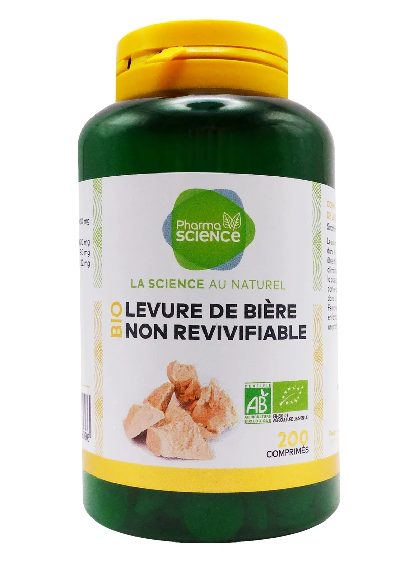 pharmascience levure de biere non revivifiable 200 comprimés