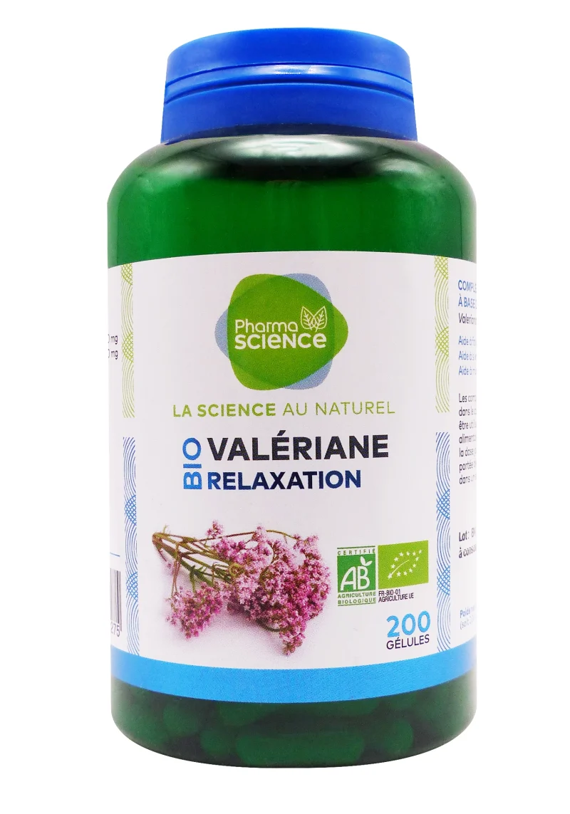 pharmascience valeriane relaxation bio 200 gélules