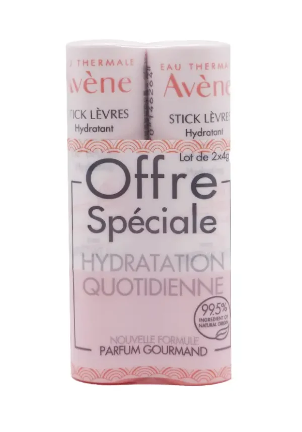 sticks levres avene lot de 2